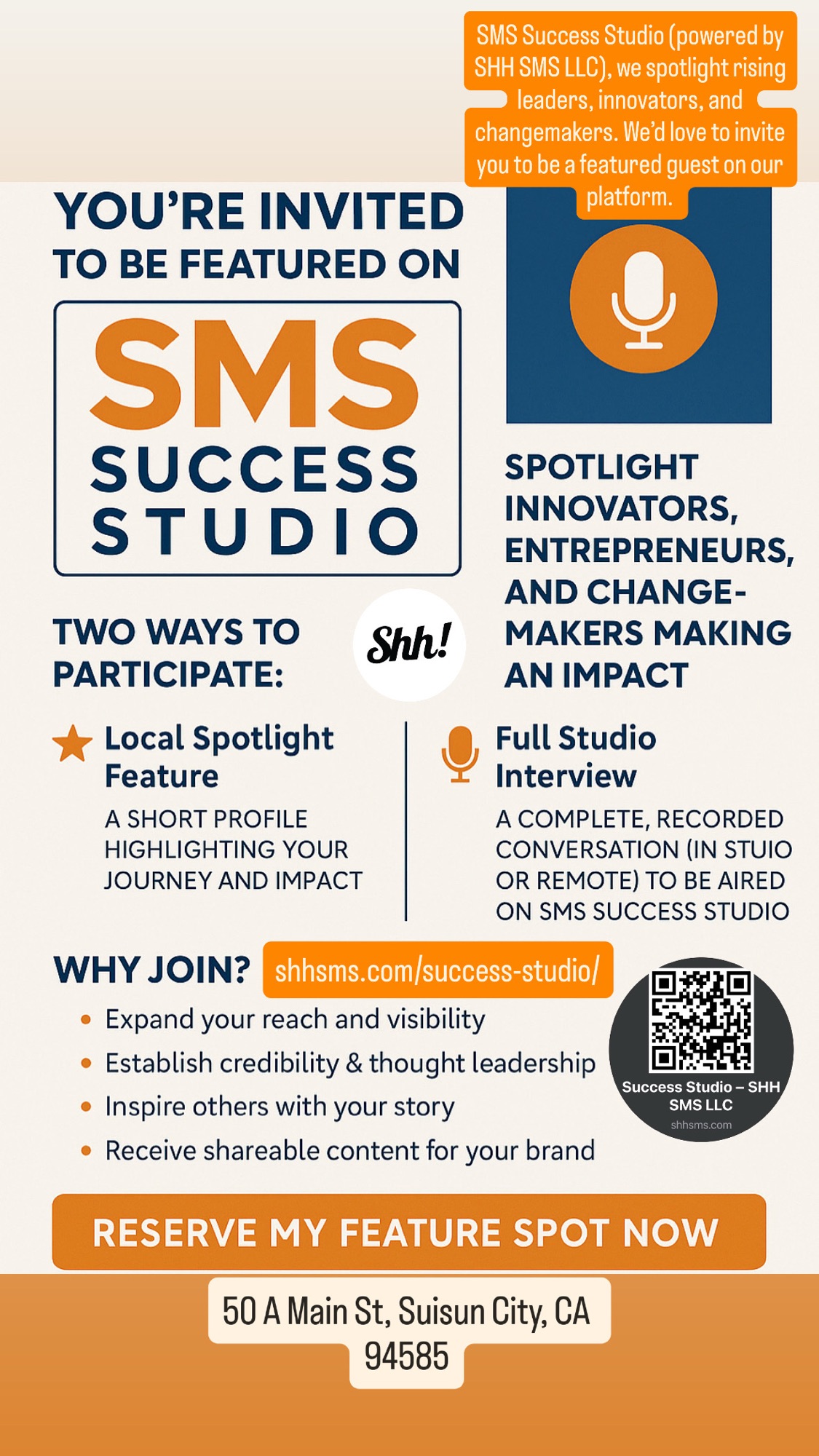 The Success Studio Official Show Flyer